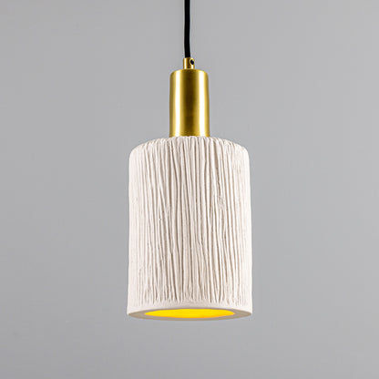 Senna Organic Ceramic Cylinder Pendant Light 12cm