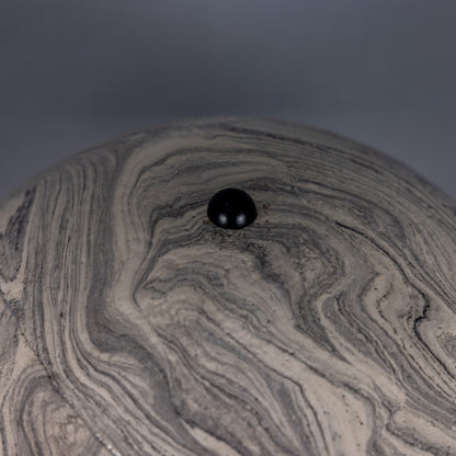 Lampe de table champignon en céramique marbrée Amanita