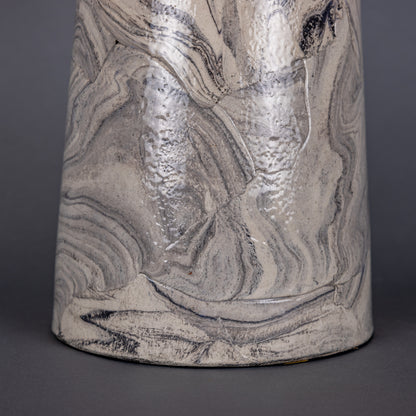 Lampe de table champignon en céramique marbrée Amanita