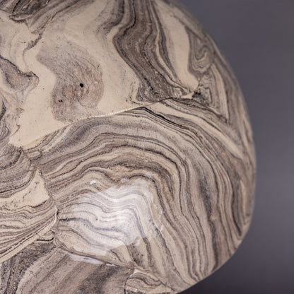 Lampe de table champignon en céramique marbrée Amanita