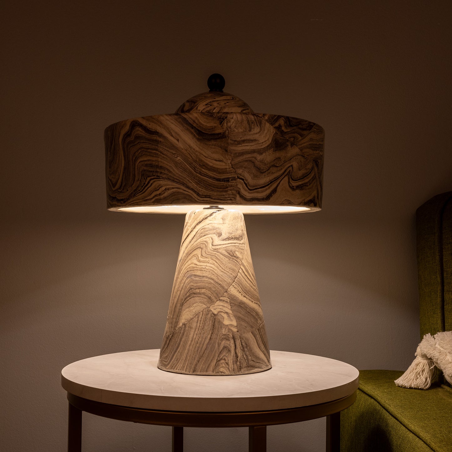 Lampe de table en céramique de Séville, style moderne du milieu du siècle