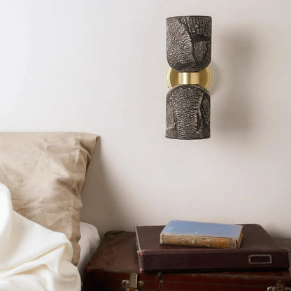 Sakura Double Ceramic and Brass Wall Light