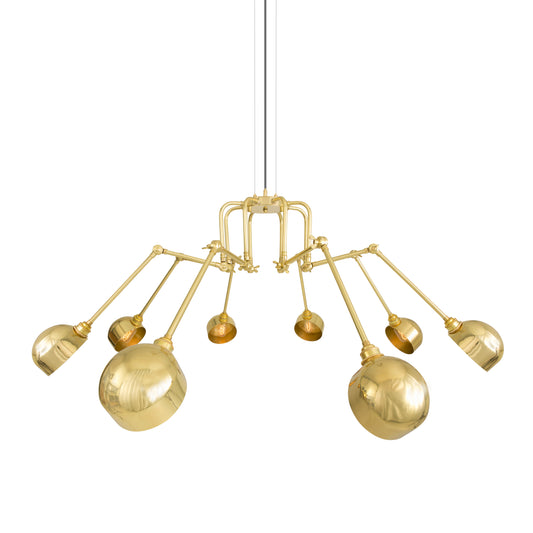 San Jose Industrial Chandelier, Eight-Arm