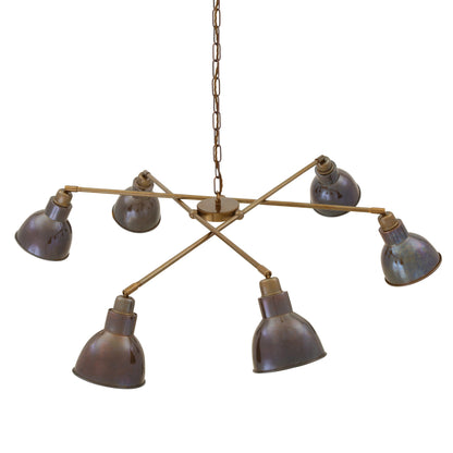 Lustre vintage à six bras Bridgetown