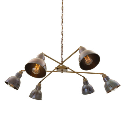 Lustre vintage à six bras Bridgetown