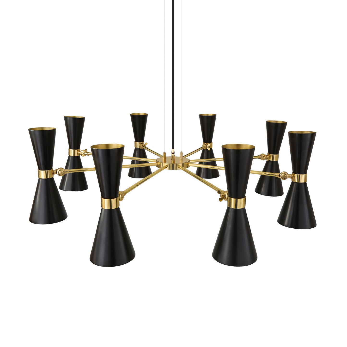 Lustre du Caire, style Mid-Century, à huit bras