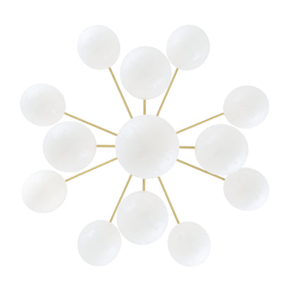 Rome Mid-Century Three-Tier Globe Chandelier, 13-Light