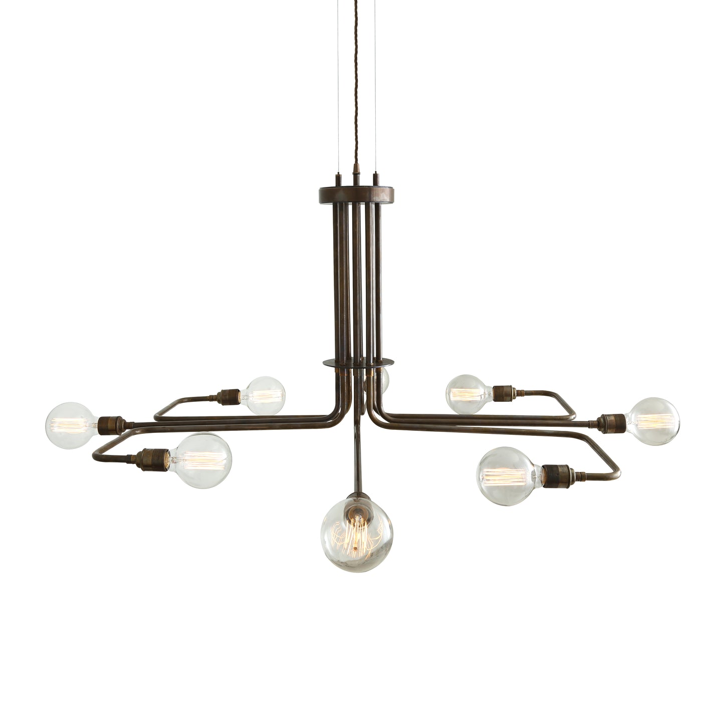 Lustre Amman style Mid-Century, à huit bras