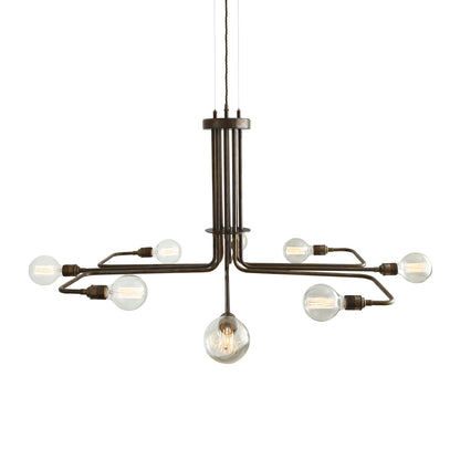Lustre Amman style Mid-Century, à huit bras