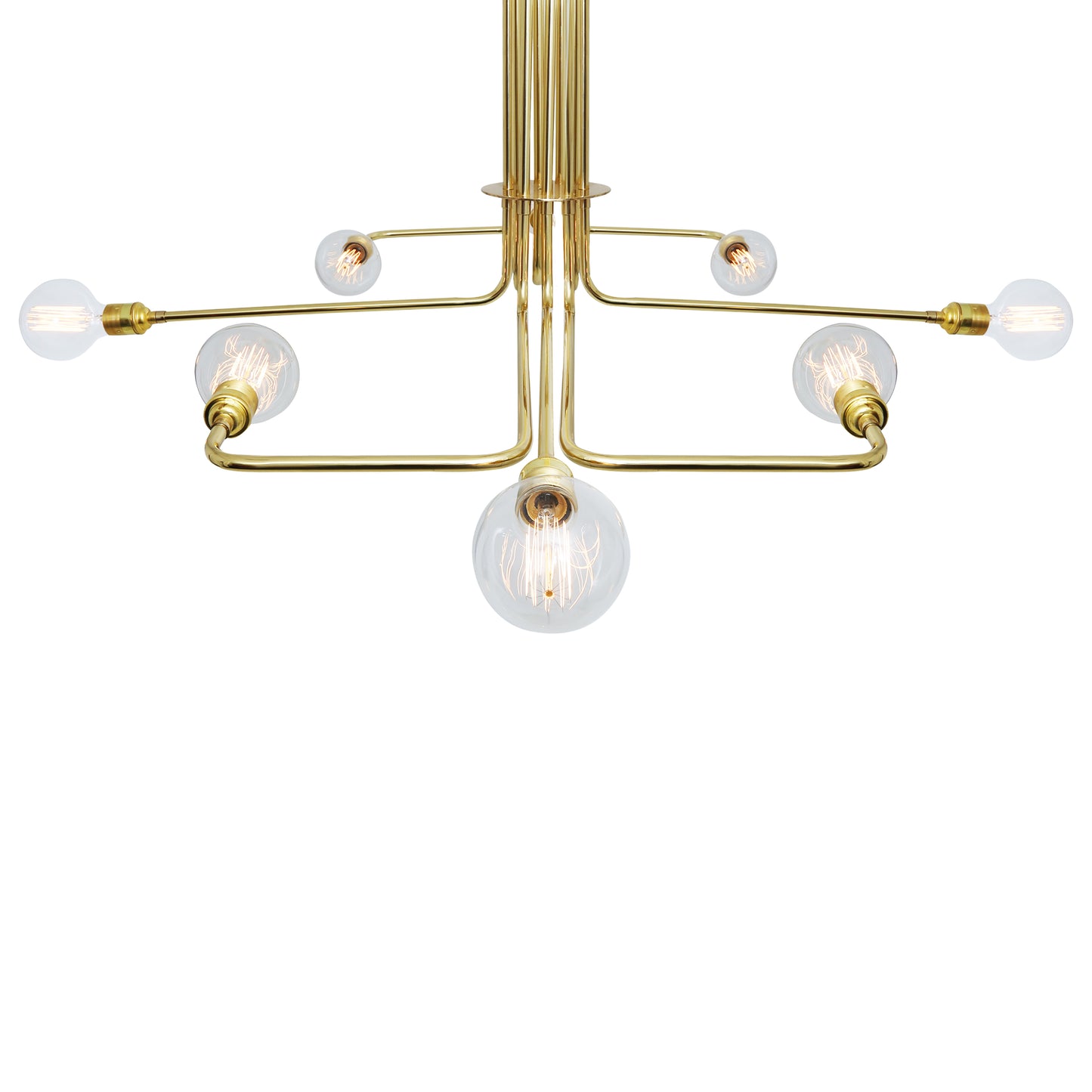 Lustre Amman style Mid-Century, à huit bras