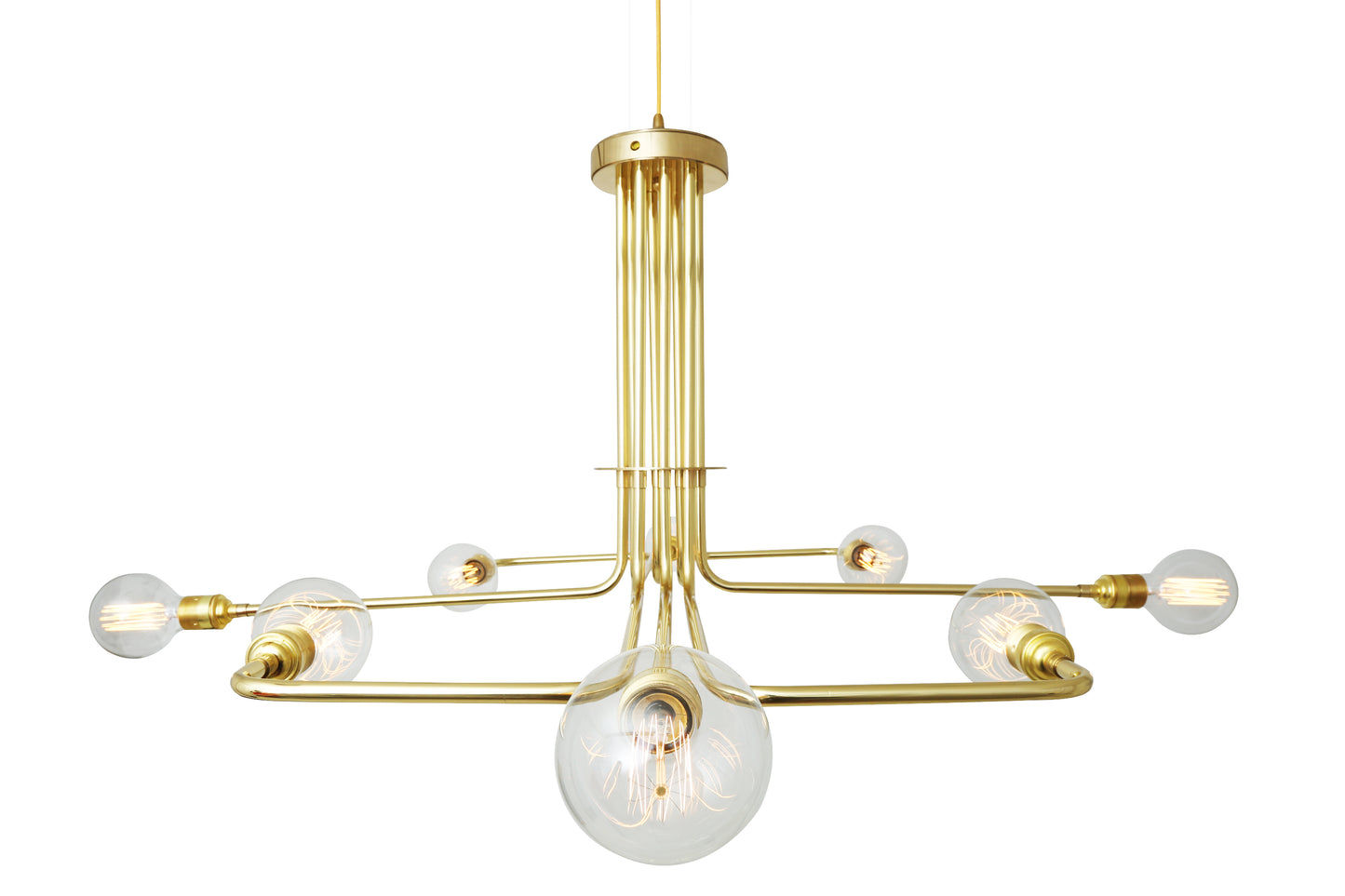 Lustre Amman style Mid-Century, à huit bras