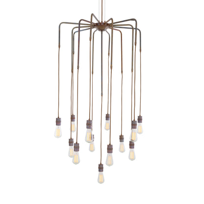 Lustre Sela moderne en laiton, 13 lumières