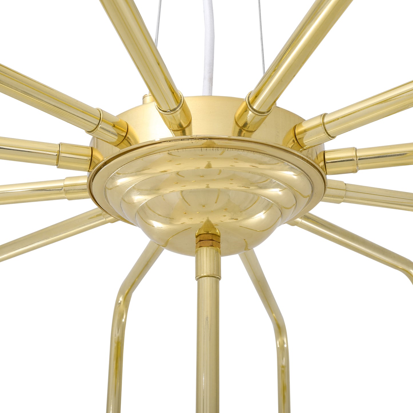 Lustre Sela moderne en laiton, 13 lumières