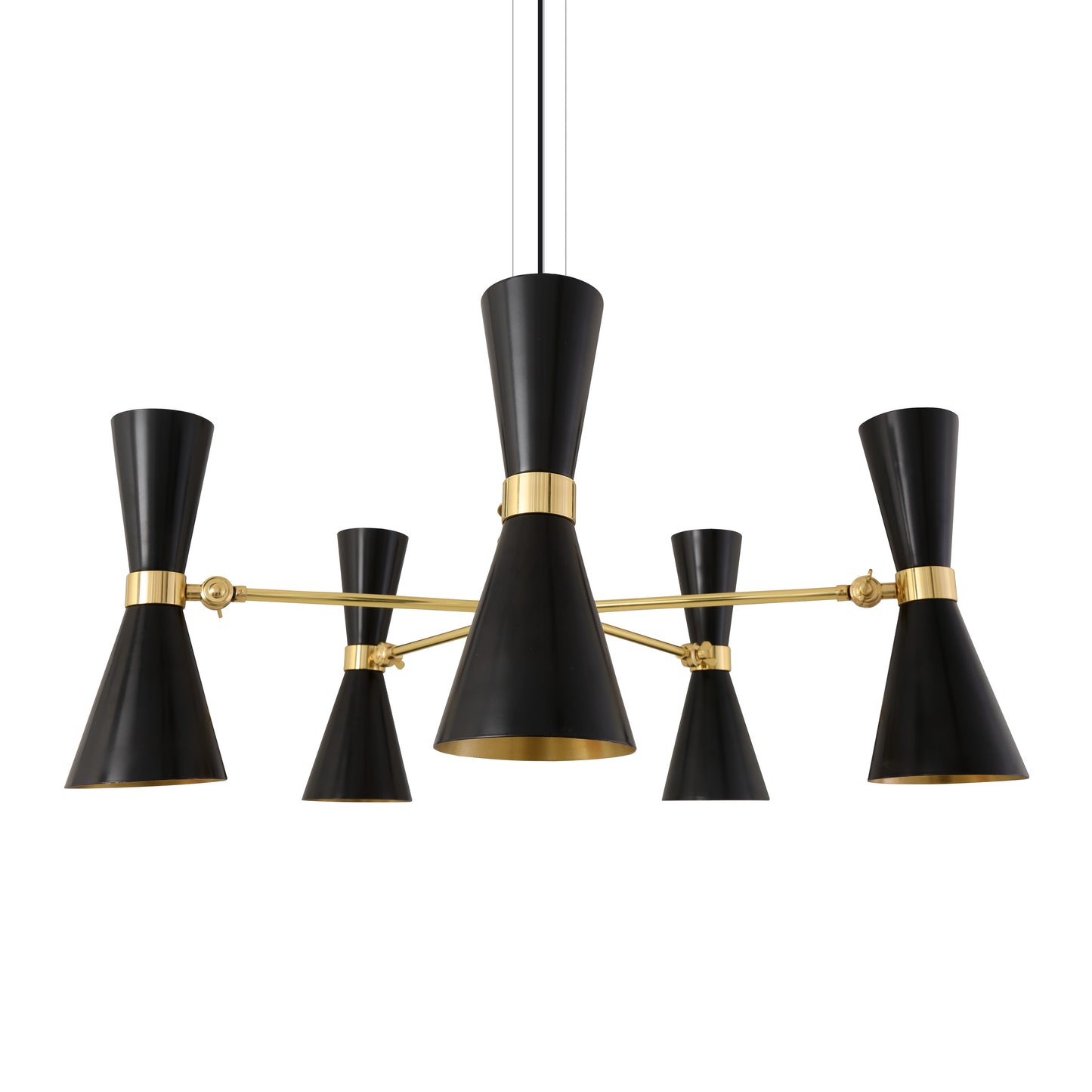 Lustre du Caire, style Mid-Century, à cinq bras