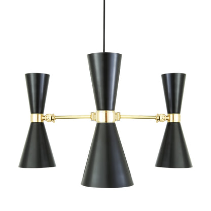 Cairo Mid-Century Chandelier, Three-Arm