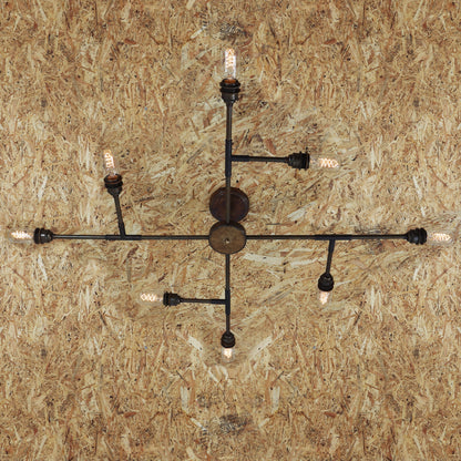 Lustre encastré vintage San Felipe, à huit bras