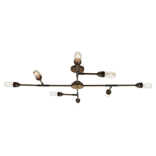 Lustre encastré vintage San Felipe, à huit bras