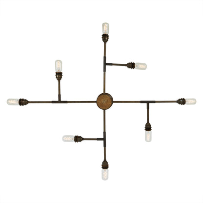 Lustre encastré vintage San Felipe, à huit bras