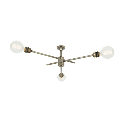 Lustre industriel Mombasa à trois bras