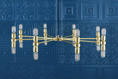 Lustre moderne ajustable Kendu, à huit bras