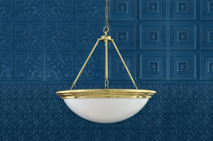 Lustre traditionnel en verre dôme d'Athlone