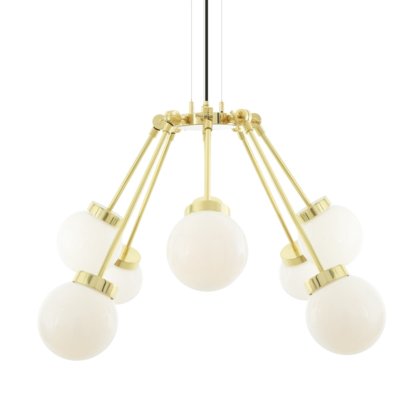 Lustre globe bohème moderne à huit bras