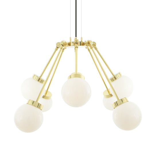 Lustre globe bohème moderne à huit bras
