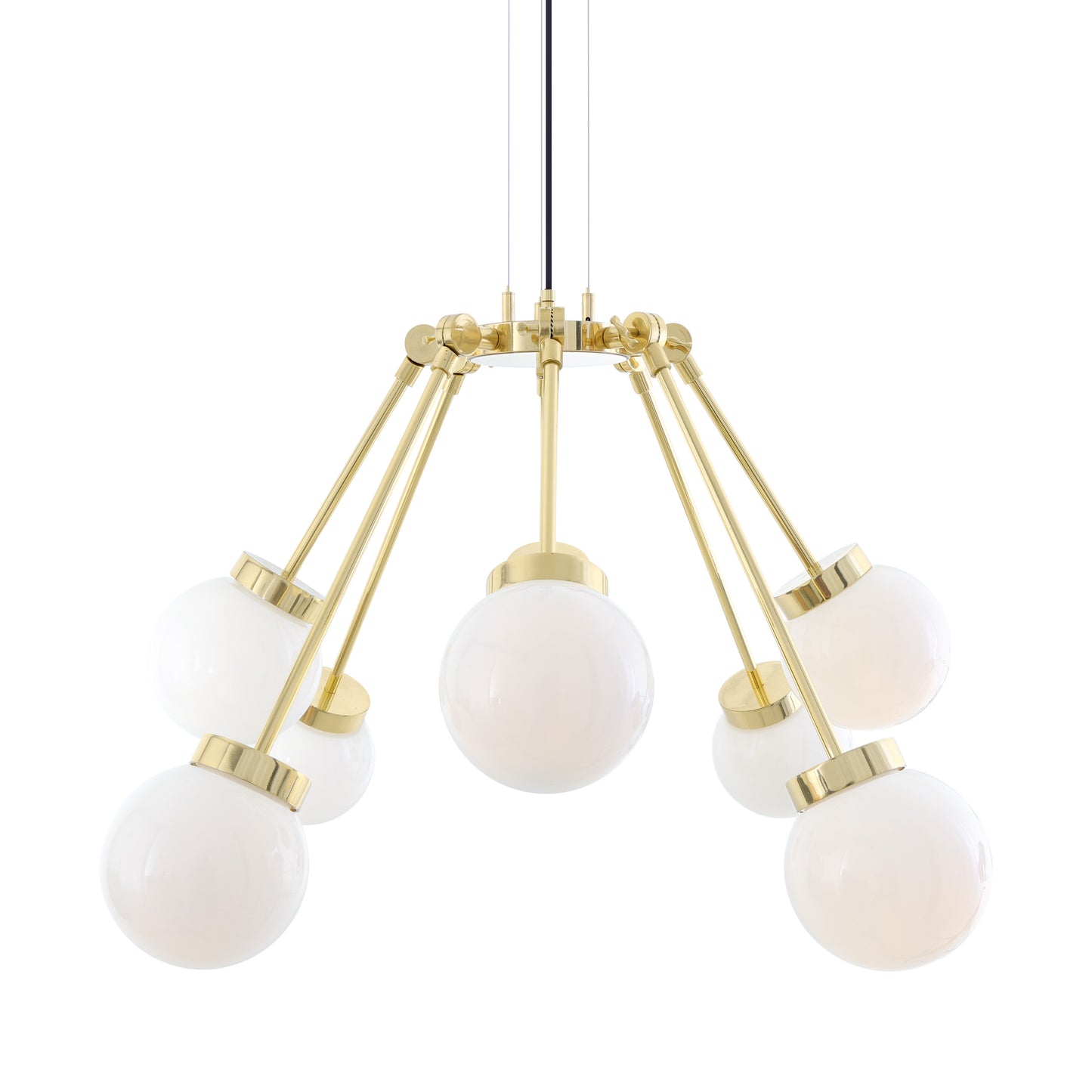 Lustre globe bohème moderne à huit bras