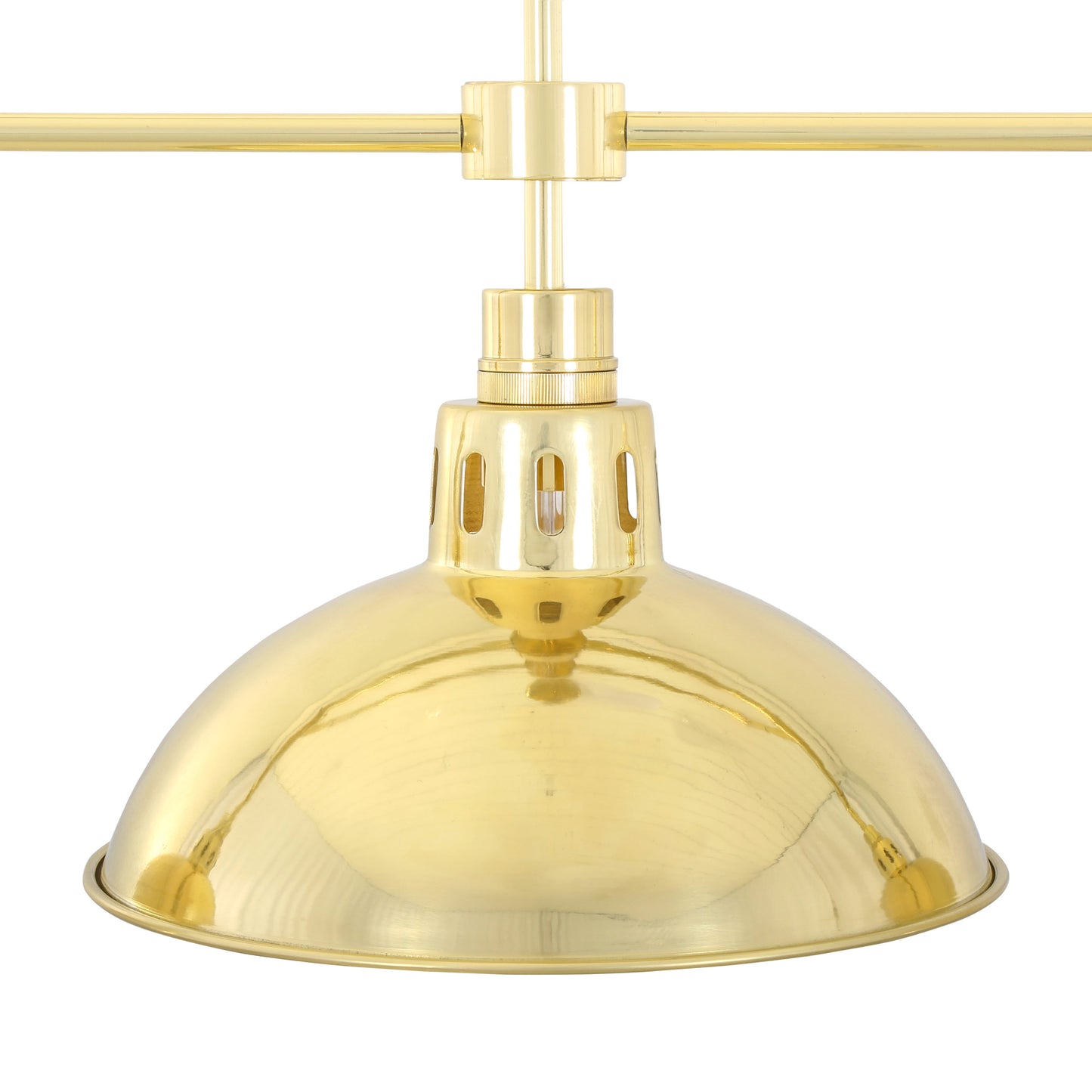 Suspension en laiton vintage Georgia, trois lumières