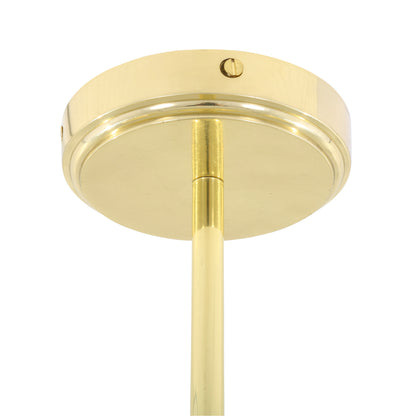 Suspension en laiton vintage Georgia, trois lumières