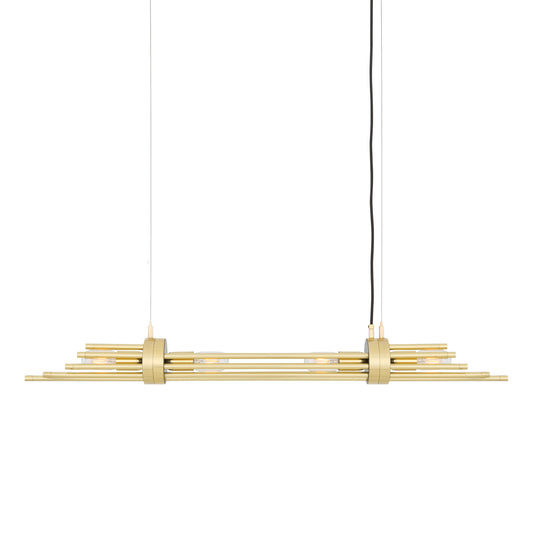 Lustre Victoria moderne en laiton, quatre lumières