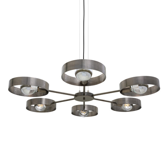 Lustre industriel moderne Fossa, six bras