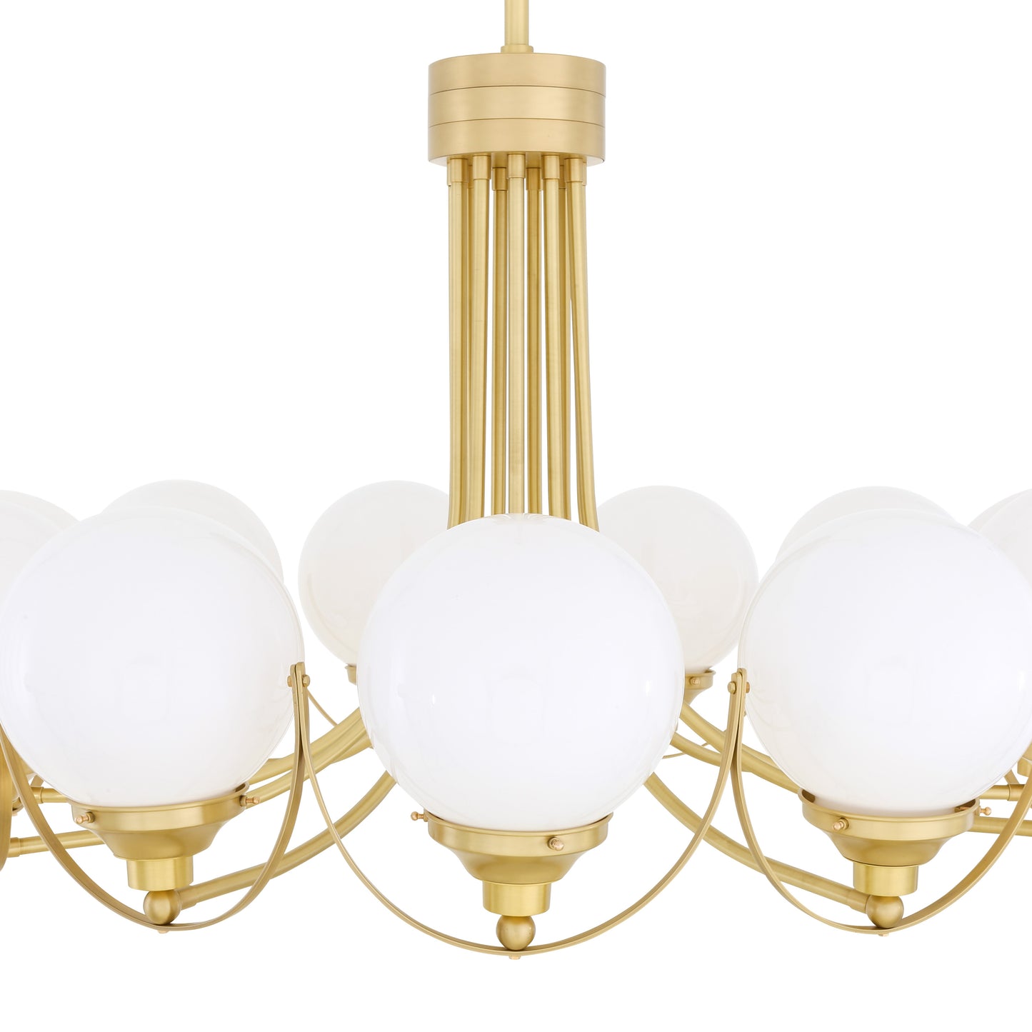 Lustre globe Wilmot grand format, 11 bras