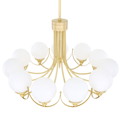 Lustre globe Wilmot grand format, 11 bras