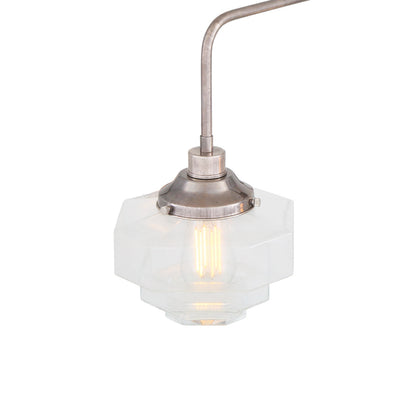 Siena Art Deco Brass Chandelier, Five-Light