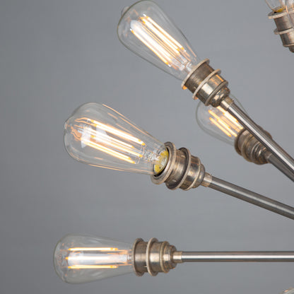 Sapporo Brass Sputnik Chandelier, 29-Arm