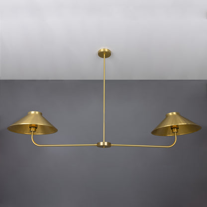Princeton Modern Brass Island Chandelier