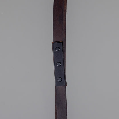 Holmes Linear Island Pendant with Leather Straps, Five-Light