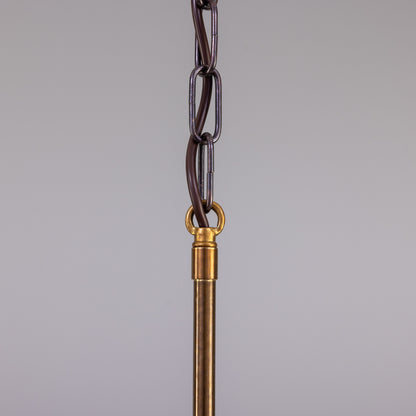 Irvine Modern Brass Chandelier, Eight-Light