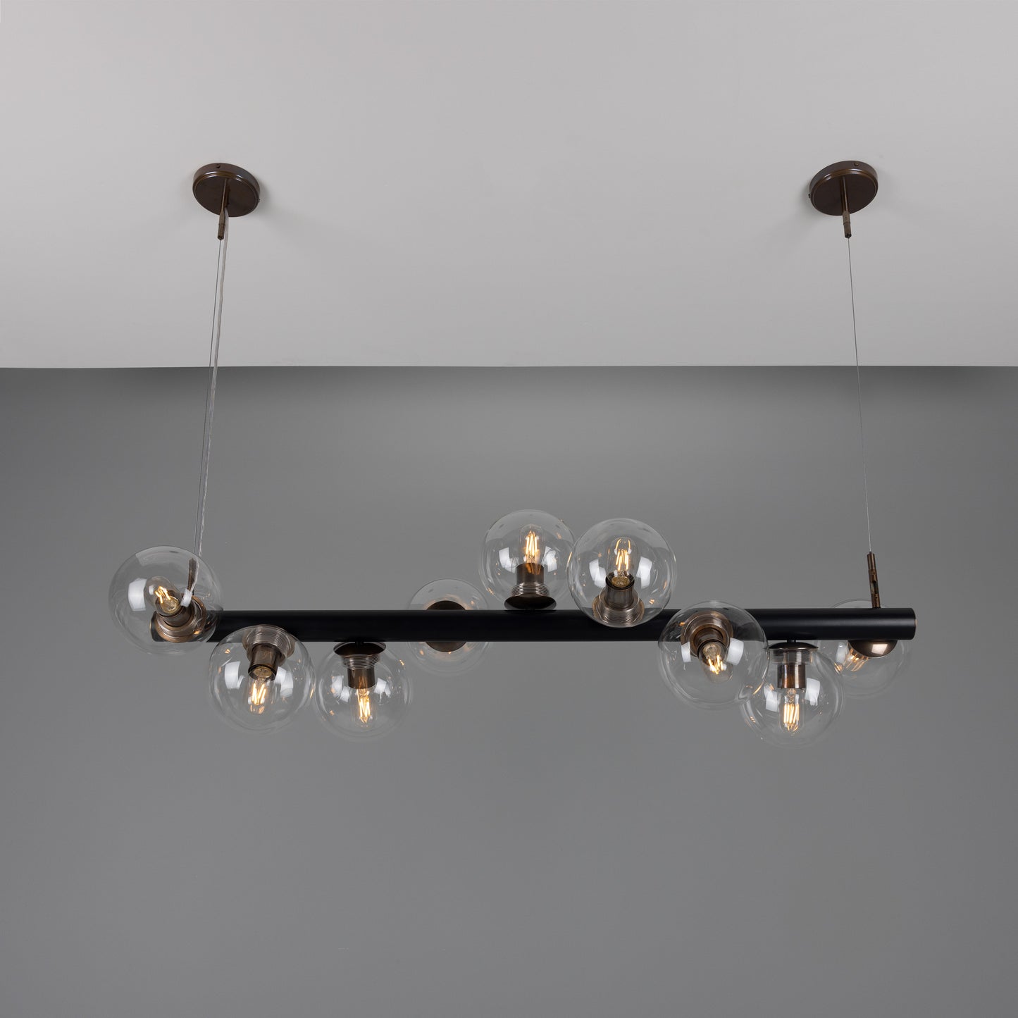 Moriarty Linear Island Pendant Light, Nine-Light