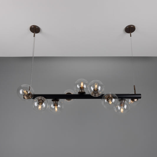 Moriarty Linear Island Pendant Light, Nine-Light