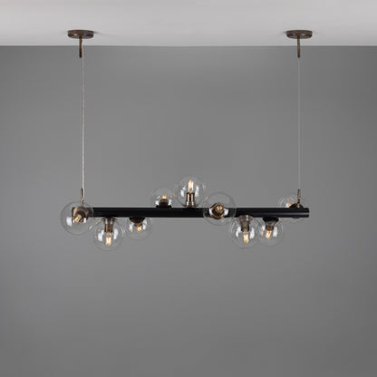 Moriarty Linear Island Pendant Light, Nine-Light