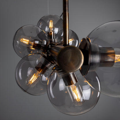 Moriarty Linear Island Pendant Light, Nine-Light