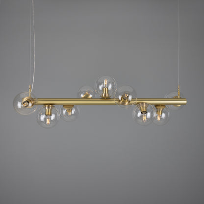 Moriarty Linear Island Pendant Light, Nine-Light