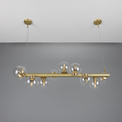 Moriarty Linear Island Pendant Light, Nine-Light
