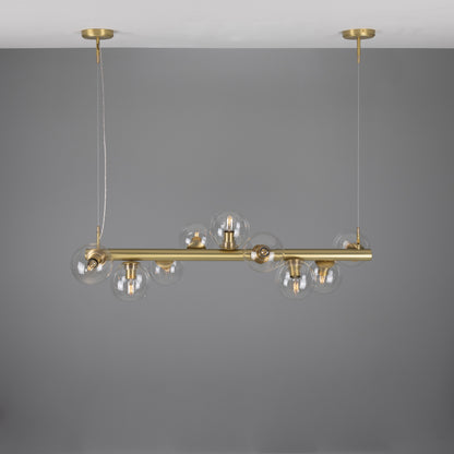 Moriarty Linear Island Pendant Light, Nine-Light