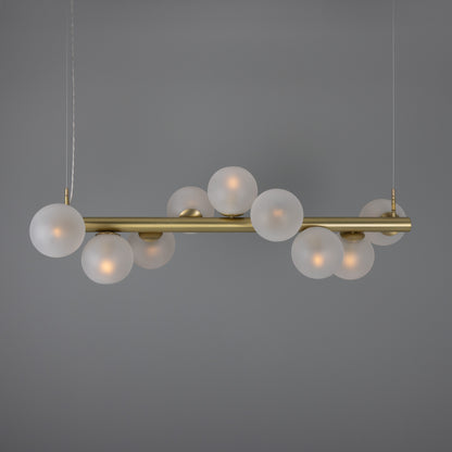 Moriarty Linear Island Pendant Light, Nine-Light