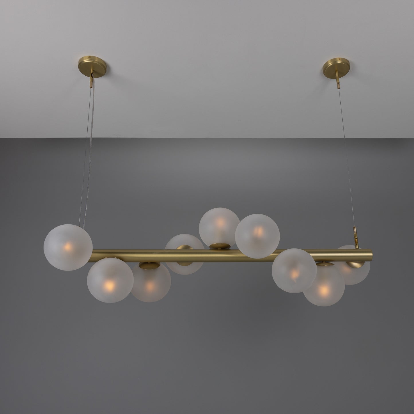 Moriarty Linear Island Pendant Light, Nine-Light