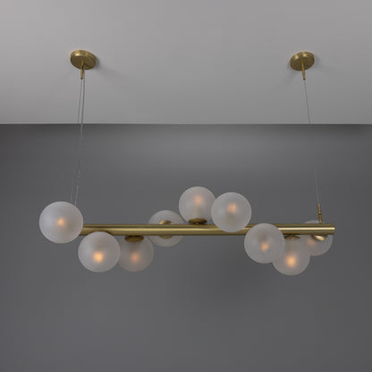 Moriarty Linear Island Pendant Light, Nine-Light