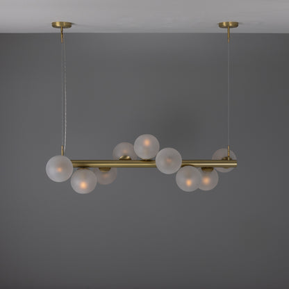 Moriarty Linear Island Pendant Light, Nine-Light